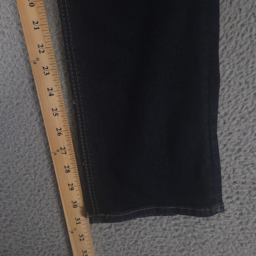 Silver Jeans Co Jeans Womens 34x32 Dark Indigo Avery Straight Leg Stretch Denim - Picture 3 of 11